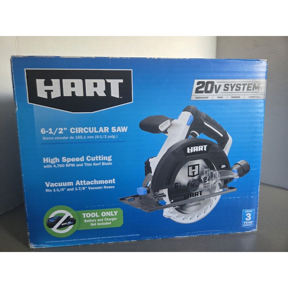 Hart 20V Volt Cordless 6.5" Circular Saw HPCS01 *Tool Only*